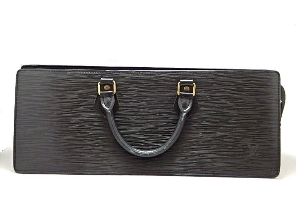 LOUIS VUITTON handbag Sac Triangle Epi Noir Black